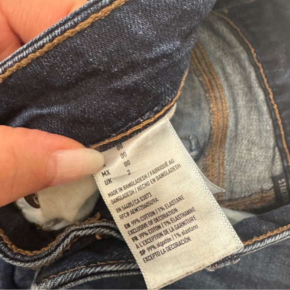 American eagle blue tom girl Bermuda shorts size 00 - Picture 4 of 11